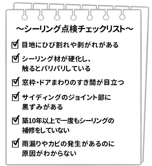 シーリング点検チェックリスト