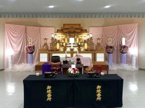 ひかり会館にて告別式（一日葬）